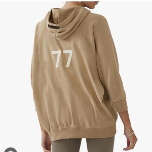 Fear of God Essentials 77 Oversized Pullover Hoodie Tan Beige Size Small